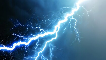 White color electricity lightning