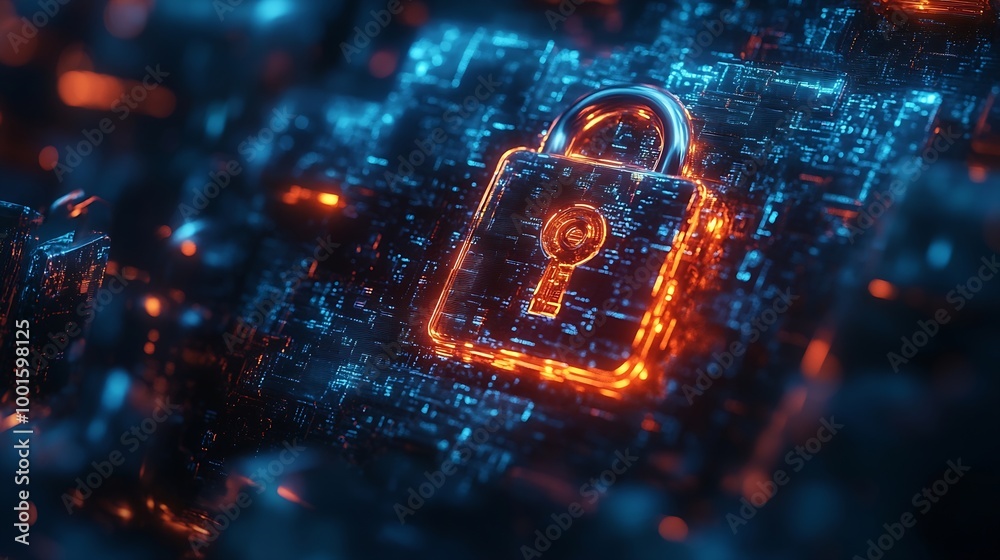 Poster Security monitoring threat protection on the network protection data from spam virus by notification in internet email letter junk or trash mail and compromised information Cybersecuri : Generative AI