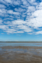 27.09.2024: Der Strand Plage du Piémanson.Regionaler Naturpark Camargue, Provence-Alpes-Côte d’Azur, Frankreich