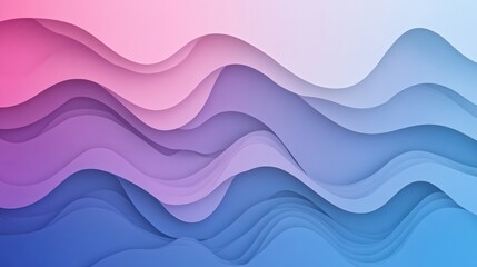 Obraz premium Elegant blue and pink gradient abstract design.