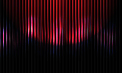  Dark background with colorful abstract lines. The ribbed texture of the glass with an overlay of light highlights. Vector illustration.2.
