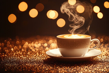 Coffee Steam Background