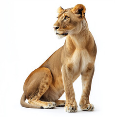 Obraz premium Lioness Isolated