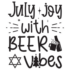 July joy with beer vibes