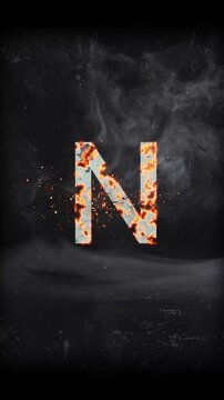 Cinematic Titel Alphabet N