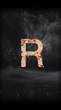 Cinematic Titel Alphabet R