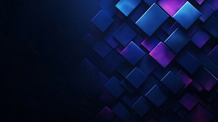 Fototapeta premium Abstract geometric background with dark blue and purple elements