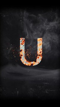Cinematic Titel Alphabet U