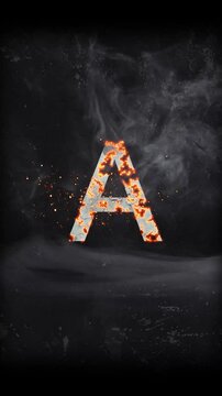 Cinematic Titel Alphabet A