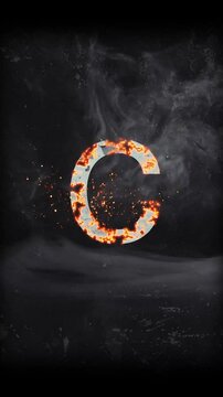 Cinematic Titel Alphabet C