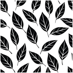 Fototapeta premium Seamless Watercolor Leaf Patterns.
