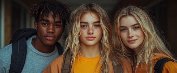 Fototapeta premium Diverse Group of Young Adults Friends Together