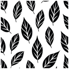 Fototapeta premium Seamless Watercolor Leaf Patterns.