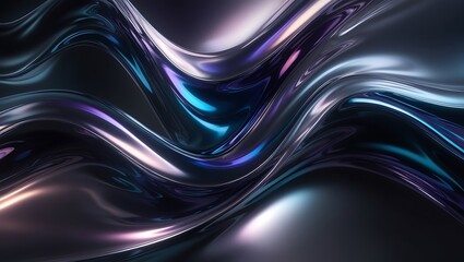 Abstract background with waves. Generative Ai.