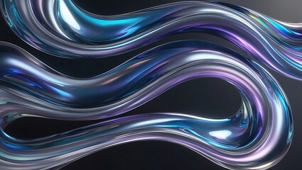 Fototapeta premium Abstract background with waves. Generative Ai.