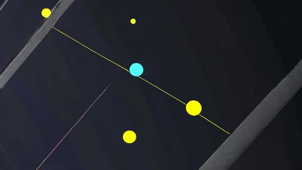 Floating, Yellow, Circles, Black, Background, Motion, Design, Animation - Powered by Adobe