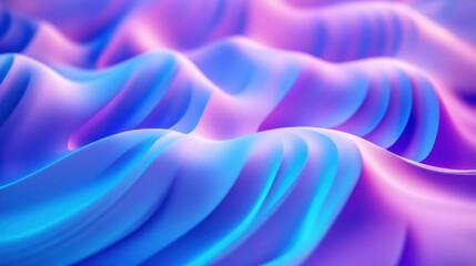 Obraz premium Abstract Purple and Blue Waves