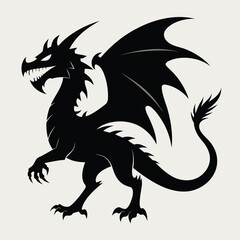 dragon cartoon character vector illustration design