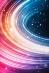 Obraz premium Vibrant swirling light patterns in shades of pink, blue, and white with shimmering particles