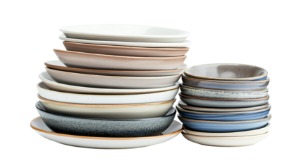 Stack of Ceramic Plates and Bowls.