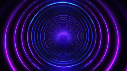 Neon Waves on Dark Matte Background