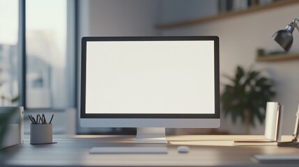Fototapeta premium Modern Workplace Desktop Mockup