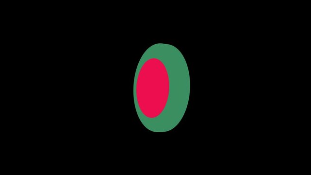 3d icon flag video Bangladesh