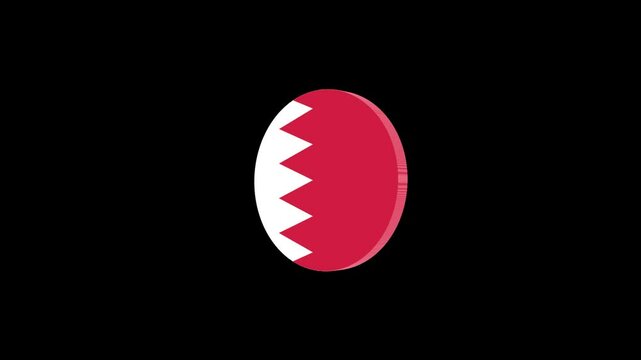 3d icon flag video Bahrain