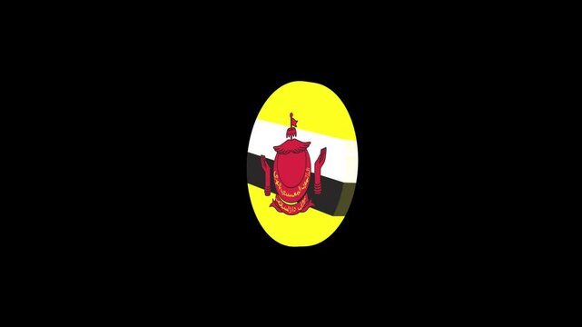 3d icon flag video Brunei