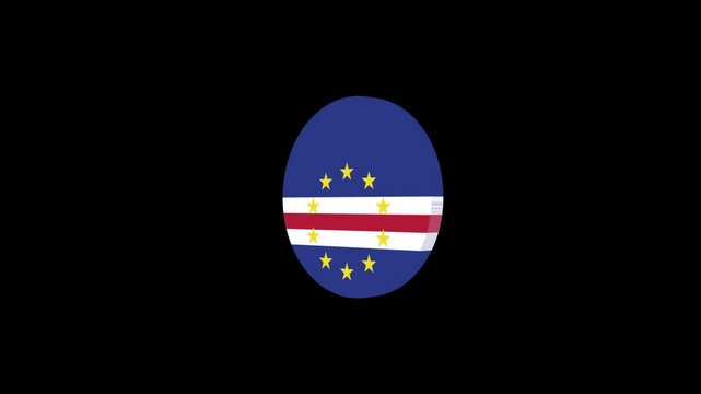 3d icon flag video Verde