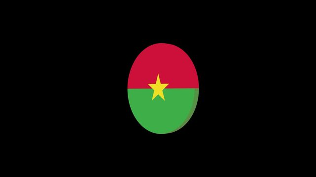 3d icon flag video Burkina FasoBurkina Faso