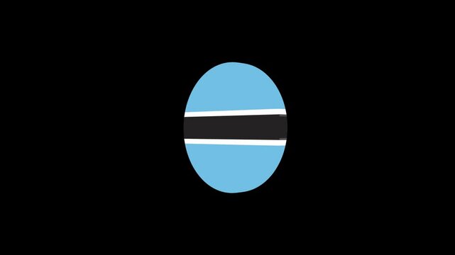 3d icon flag video Botswana