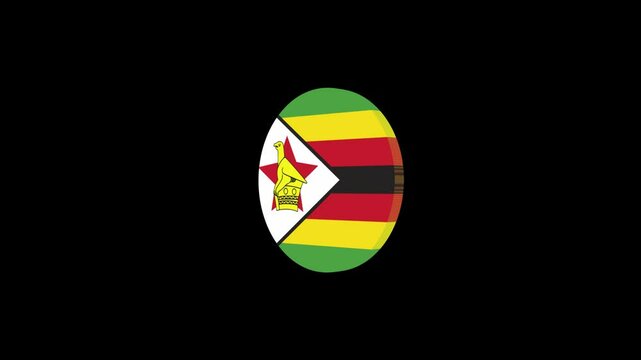 3d icon flag video Zimbabwe