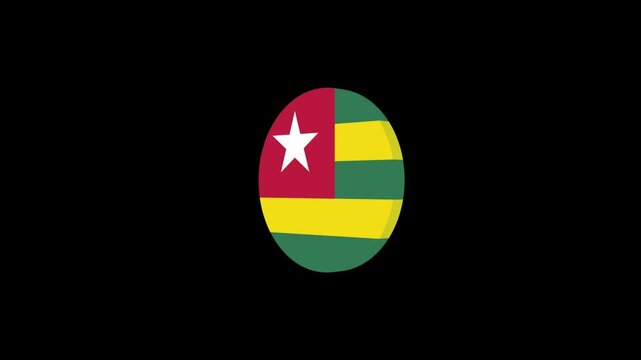 3d icon flag video Togo