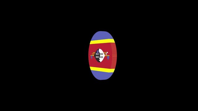3d icon flag video Eswatini