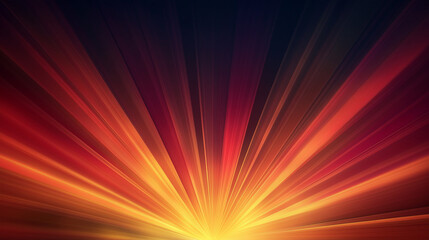 Obraz premium Dynamic Rays of Glowing Light on a Dark Background