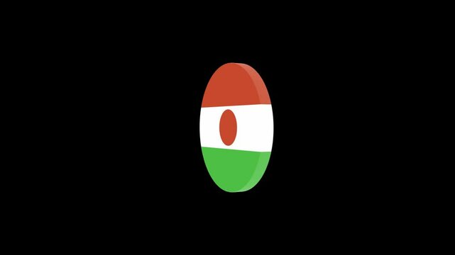 3D icon flag animation