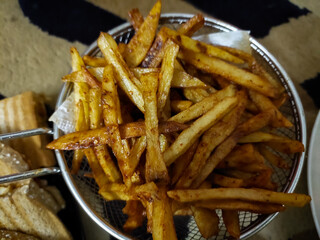 french fry made by potatoes specially called fast food
