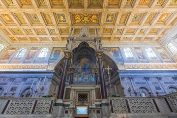 Obraz premium Basilica di San Paolo fuori le mura a Roma. La religione cattolica.