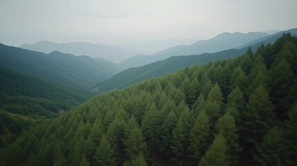 Obraz premium morning in the mountains