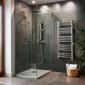 Towel radiator systems and shower cabins