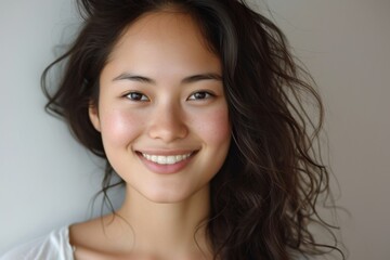 Smiling Woman Portrait - Happy and Natural Beauty