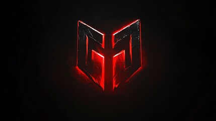 Abstract Red and Black 3D Logo Design with G Letter