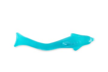 Marmalade in the form of Dolphin on a white isolated background