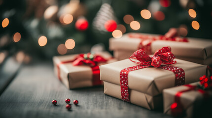 christmas gift box background