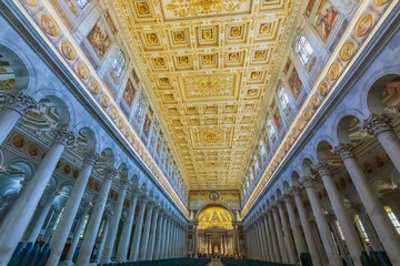 Basilica di San Paolo fuori le mura a Roma. La religione cattolica.