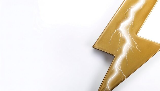 thunder or lightning bolt is a symbolic representation of lightning when accompanied by a loud thunderclap. is a natural phenomenon formed by electrostatic discharges through the atmosphere. on white