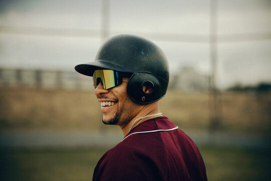 Major league baseball player exuding a passionate and joyful energy on the field
