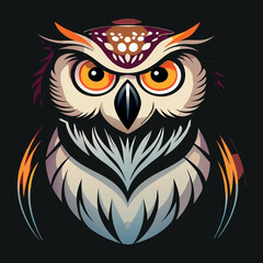 owl vector image illustration and artwork