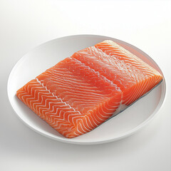 salmon on a plate